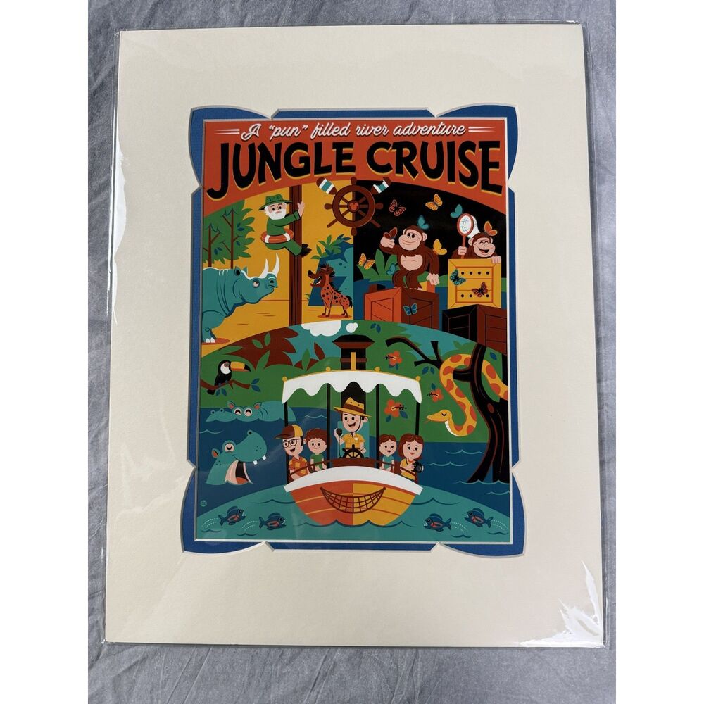 Disney Parks Jungle Cruise A Pun-filled River Adventure Art Print Dave Perillo